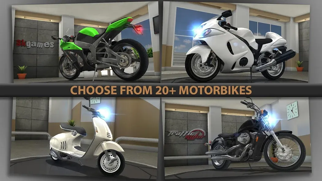 Traffic Rider [MOD: безлимитные деньги и все мотоциклы] — Скачать бесплатно (APK) — скриншот 5