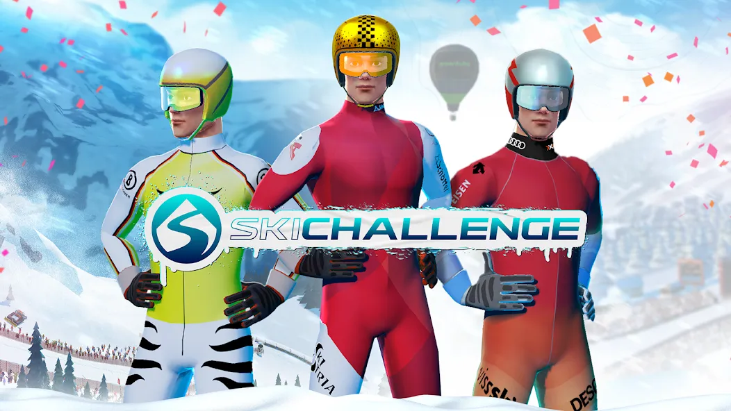 Скачать Ski Challenge [MOD: безлимитные деньги и все трассы открыты] на телефон — скриншот 1