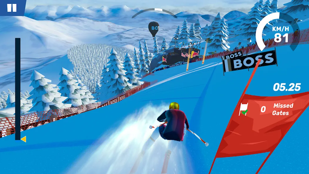Скачать Ski Challenge [MOD: безлимитные деньги и все трассы открыты] на телефон — скриншот 2