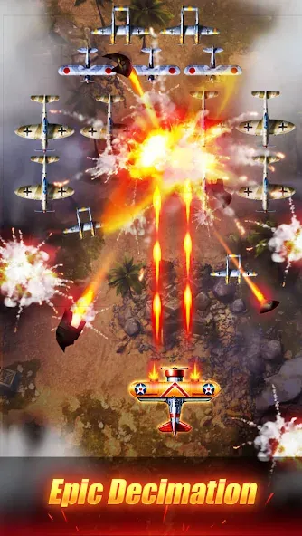 Sky Survivor: WWII Aircraft Sh [MOD: безлимитные деньги и ресурсы] — Скачать бесплатно (APK) — скриншот 1