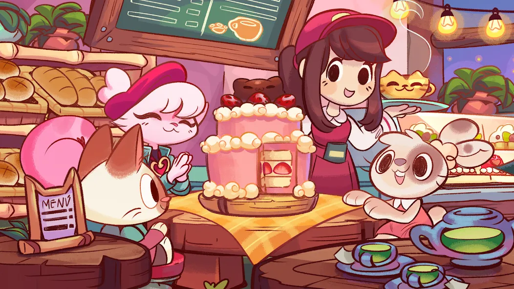 Скачать Campfire Cat Cafe [MOD: много денег и ресурсов] на телефон — скриншот 1