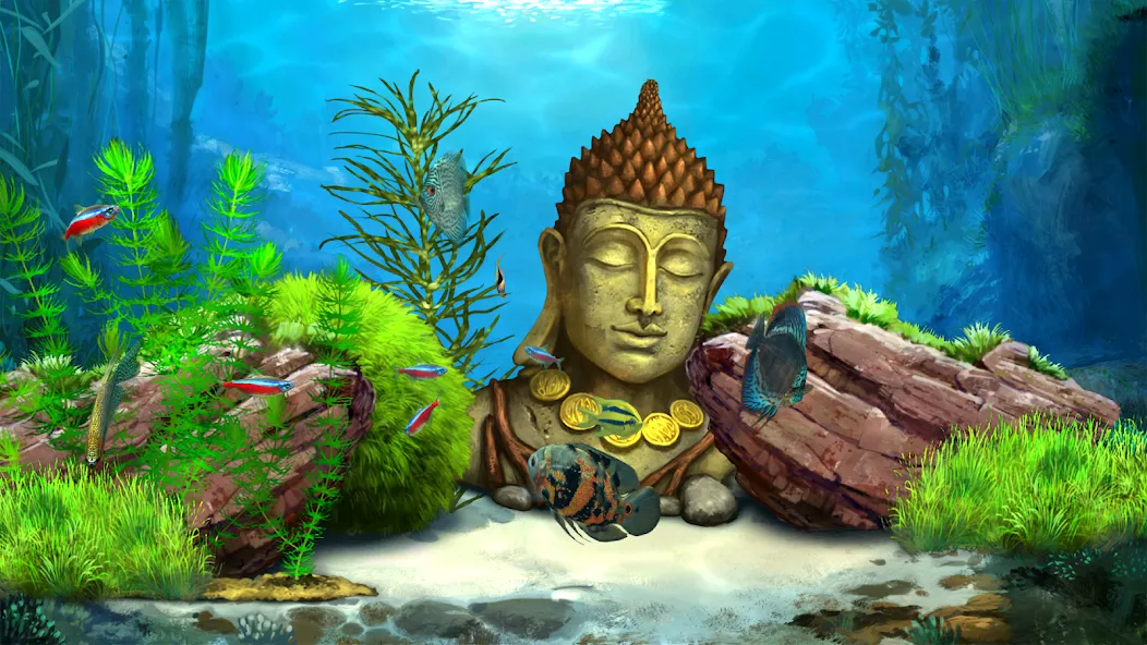 Aquantika [MOD: неограниченные ресурсы и премиум-улучшения] на Андроид — скриншот 1