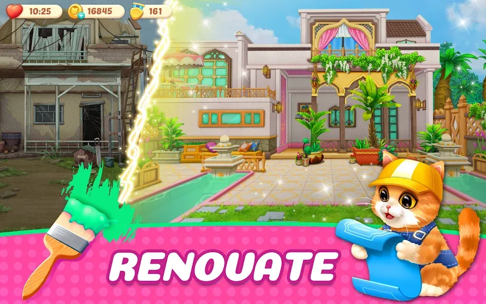 Скачать Kitten Match [MOD: безлимитные жизни и подсказки] на телефон — скриншот 3