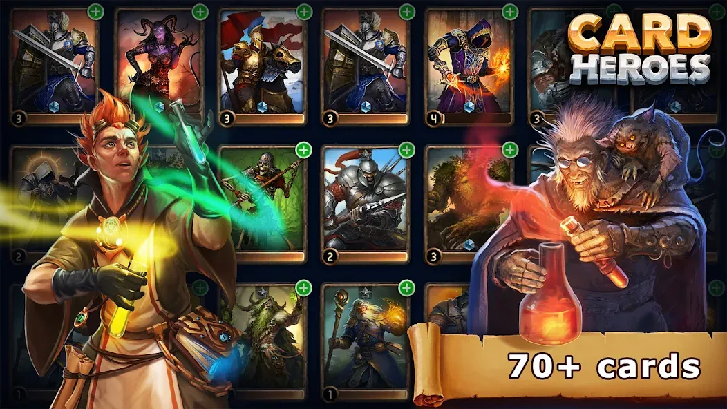 Скачать Card Heroes: TCG/CCG deck Wars [MOD: безлимитные монеты и все карты открыты] на телефон — скриншот 2