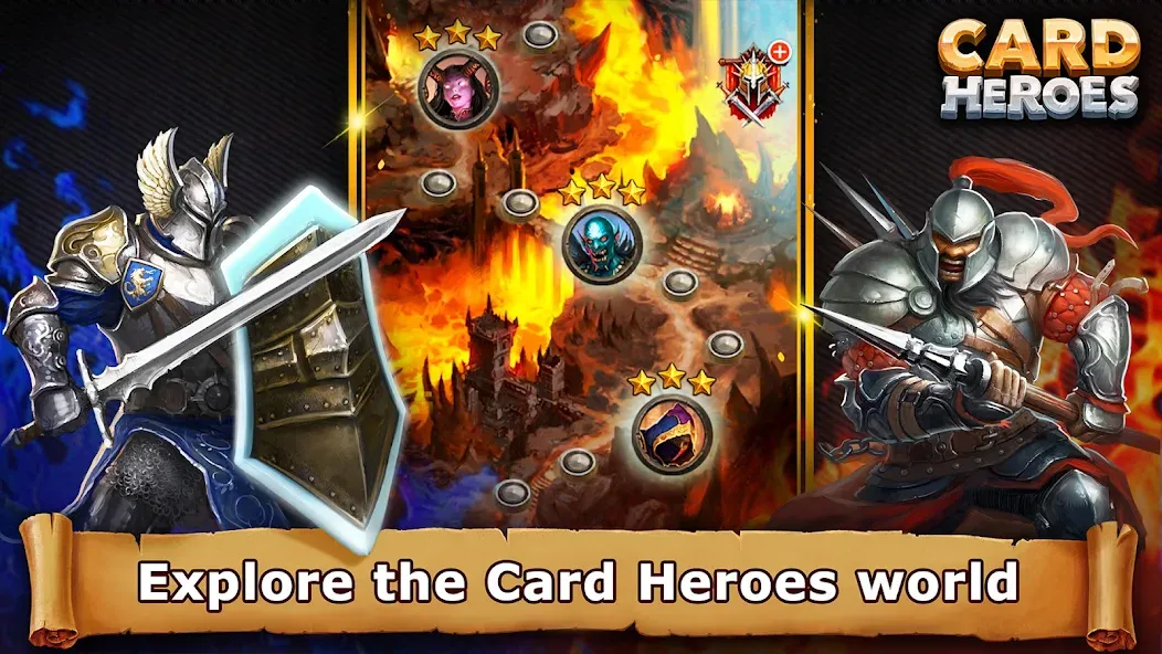 Скачать Card Heroes: TCG/CCG deck Wars [MOD: безлимитные монеты и все карты открыты] на телефон — скриншот 3