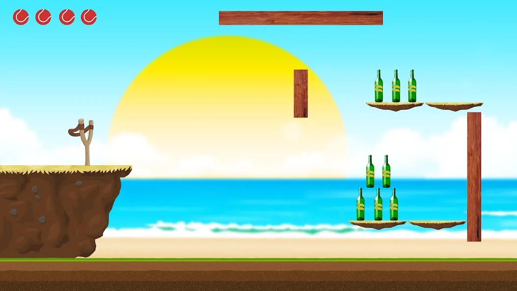 Скачать взлом Hit Bottles Knock Down 2 [MOD: безлимитные монеты и все уровни] — скриншот 4