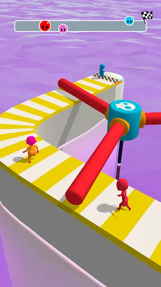 Скачать взлом Fun Race 3D — Run and Parkour [MOD: без рекламы и открыты все уровни] — скриншот 1