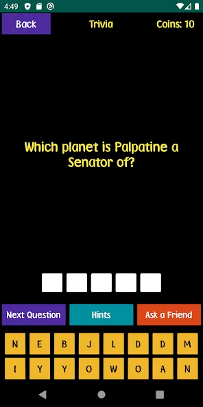 Quiz For SW Fans [MOD: сложные вопросы для фанатов] — Скачать бесплатно (APK) — скриншот 1