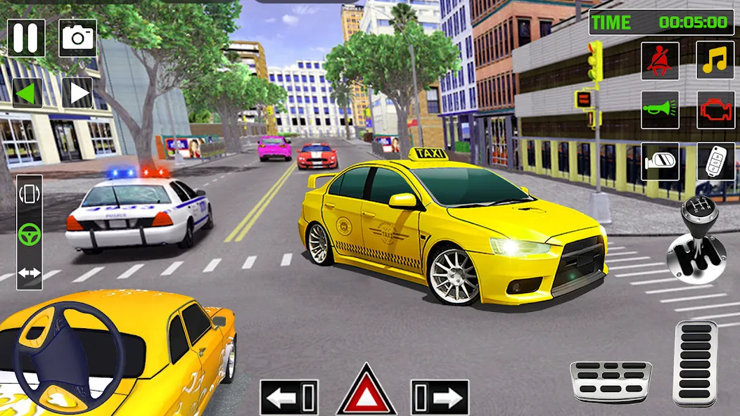 City Taxi Games-Taxi Car Games [MOD: безлимитные деньги и все машины открыты] последняя версия — скриншот 1