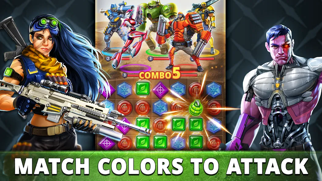 Puzzle Combat: Match-3 RPG [MOD: безлимитные деньги и энергия] последняя версия — скриншот 4