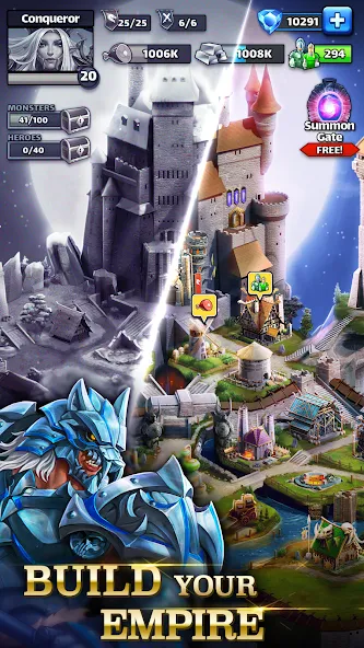 Скачать взлом Empires & Puzzles: Match-3 RPG [MOD: безлимитные ресурсы и усиленные герои] — скриншот 2
