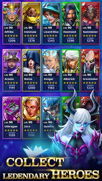Скачать взлом Empires & Puzzles: Match-3 RPG [MOD: безлимитные ресурсы и усиленные герои] — скриншот 3