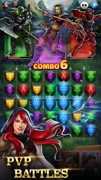 Скачать взлом Empires & Puzzles: Match-3 RPG [MOD: безлимитные ресурсы и усиленные герои] — скриншот 4