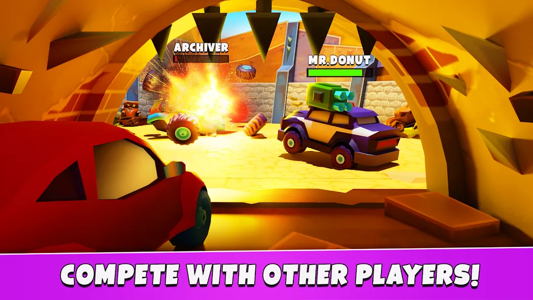 Car Eats Car 5 - Battle Arena [MOD: безлимитные деньги и усиленные машины] на Андроид — скриншот 2