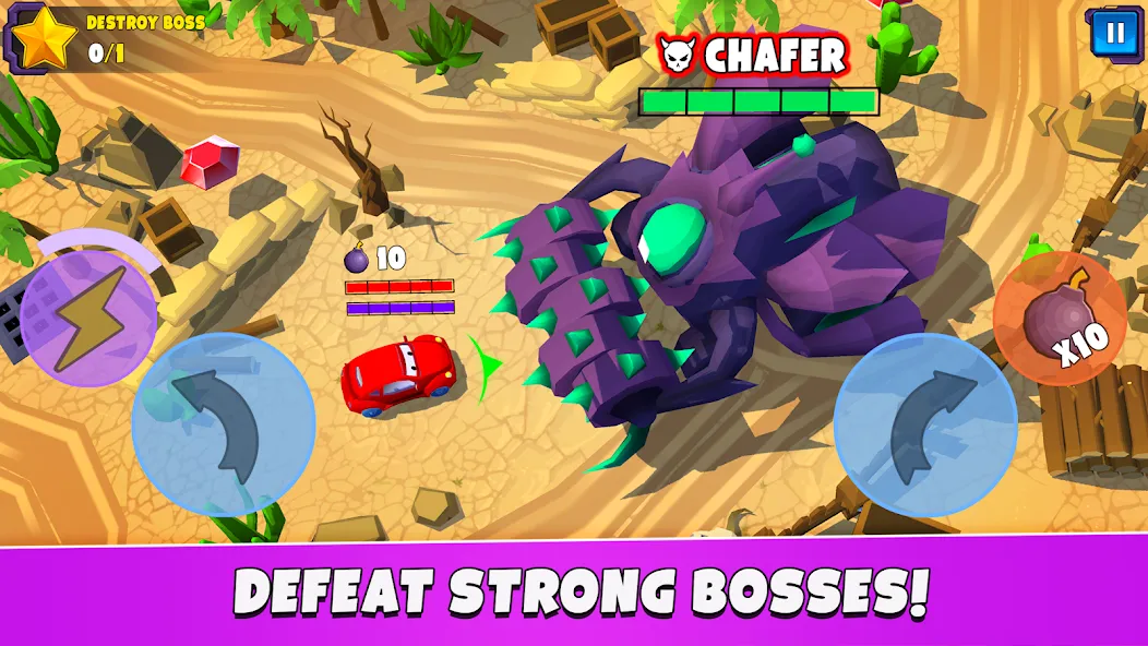 Car Eats Car 5 - Battle Arena [MOD: безлимитные деньги и усиленные машины] на Андроид — скриншот 4
