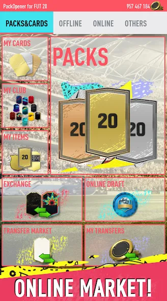 Pack Opener for FUT 20 by SMOQ [MOD: улучшенный симулятор открытия паков] (Бесплатно / APK) — скриншот 2