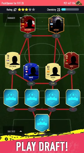 Pack Opener for FUT 20 by SMOQ [MOD: улучшенный симулятор открытия паков] (Бесплатно / APK) — скриншот 3