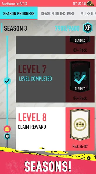 Pack Opener for FUT 20 by SMOQ [MOD: улучшенный симулятор открытия паков] (Бесплатно / APK) — скриншот 5
