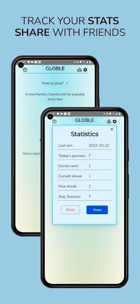 Globle - Country Guess Game [MOD: безлимитные подсказки и все страны открыты] (Бесплатно / APK) — скриншот 2