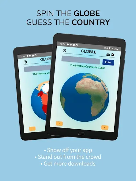 Globle - Country Guess Game [MOD: безлимитные подсказки и все страны открыты] (Бесплатно / APK) — скриншот 5