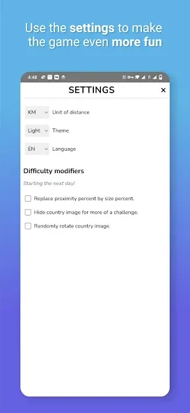 Worldle - Guess the Country [MOD: безлимитные попытки и подсказки] (Бесплатно / APK) — скриншот 5