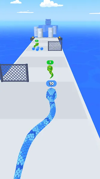 Скачать Snake Run Race・3D Running Game [MOD: безлимитные деньги и все скины] — скриншот 1
