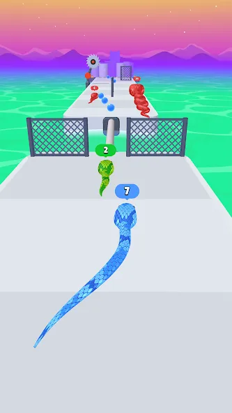 Скачать Snake Run Race・3D Running Game [MOD: безлимитные деньги и все скины] — скриншот 2