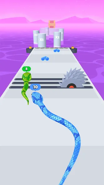Скачать Snake Run Race・3D Running Game [MOD: безлимитные деньги и все скины] — скриншот 3