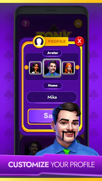 Tonk - Classic Card Game [MOD: безлимитные деньги и подсказки] последняя версия — скриншот 5