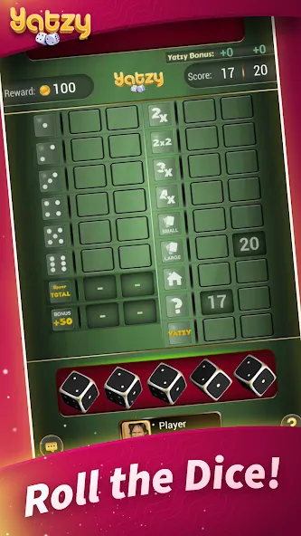 Скачать взлом Yatzy - Offline Dice Games [MOD: без рекламы и бесконечные броски] — скриншот 2