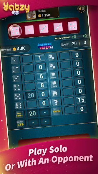 Скачать взлом Yatzy - Offline Dice Games [MOD: без рекламы и бесконечные броски] — скриншот 3