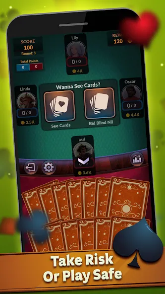 Spades - Offline Card Games [MOD: без рекламы и все режимы открыты] последняя версия — скриншот 3