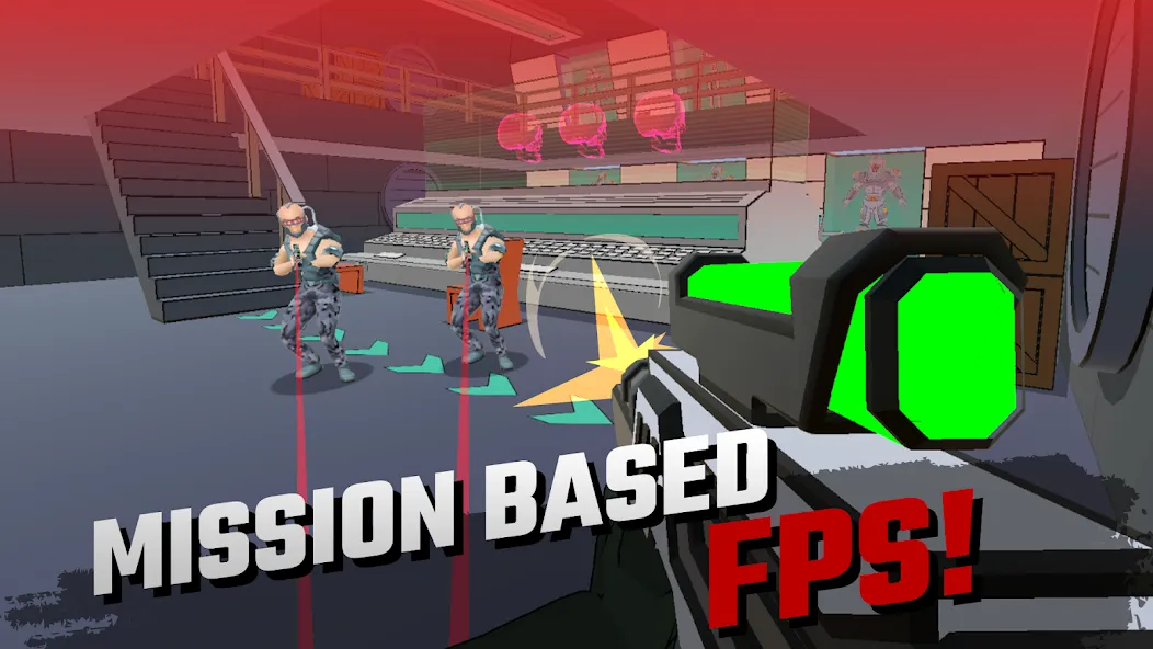 Скачать FPS Shooter game: Miss Bullet [MOD: безлимитные патроны и оружие] — скриншот 3