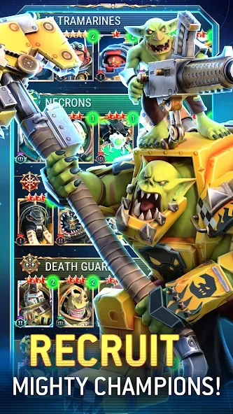 Warhammer 40,000: Tacticus [MOD: безлимитные ресурсы и усиленные бойцы] последняя версия — скриншот 1