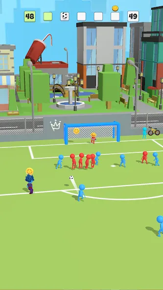 Super Goal: Fun Soccer Game [MOD: безлимитные монеты и все команды] — Скачать бесплатно (APK) — скриншот 1