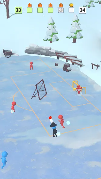 Super Goal: Fun Soccer Game [MOD: безлимитные монеты и все команды] — Скачать бесплатно (APK) — скриншот 3