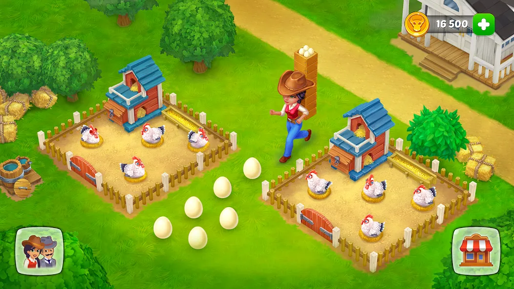 Скачать Wild West: Farm Town Build [MOD: безлимитные монеты и ресурсы] на телефон — скриншот 4
