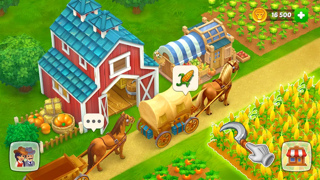 Скачать Wild West: Farm Town Build [MOD: безлимитные монеты и ресурсы] на телефон — скриншот 5