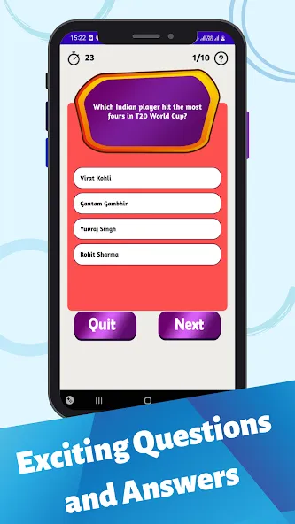 Скачать Cricket Quiz Game [MOD: безлимитные подсказки и все ответы] — скриншот 4