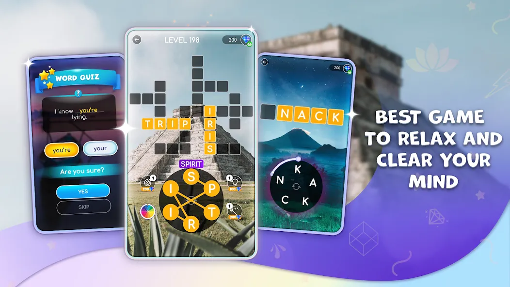 Calming Crosswords Word Puzzle [MOD: без рекламы и подсказки бесплатно] — Скачать бесплатно (APK) — скриншот 2