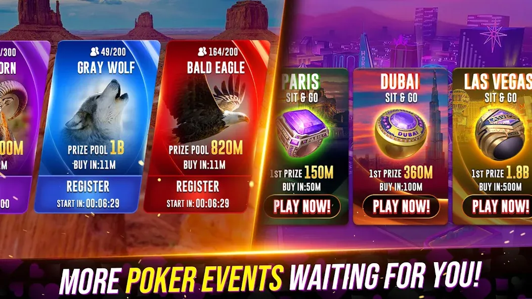 Взломанная Poker Fever - Win your Fame [MOD: бесконечные фишки и удача] на Андроид — скриншот 5