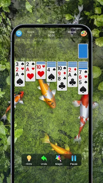 Взломанная Solitaire, Klondike Card Games [MOD: безлимитные подсказки и отмены хода] на Андроид — скриншот 5