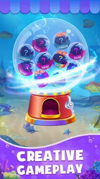 Скачать Solitaire: Fish Master [MOD: безлимитные монеты и рыбки] на телефон — скриншот 4
