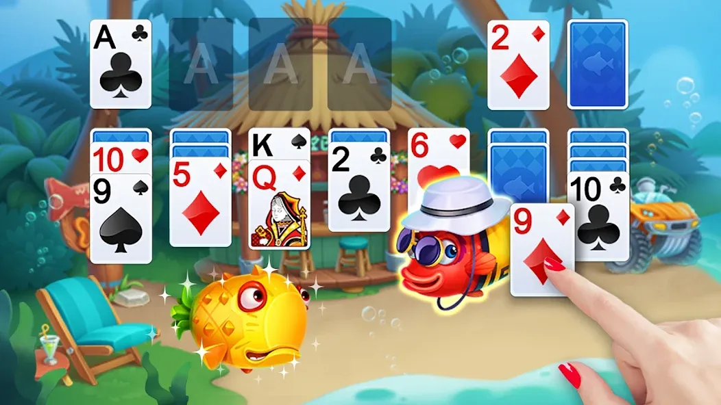 Скачать Solitaire [MOD: без рекламы и без ограничений] — скриншот 1