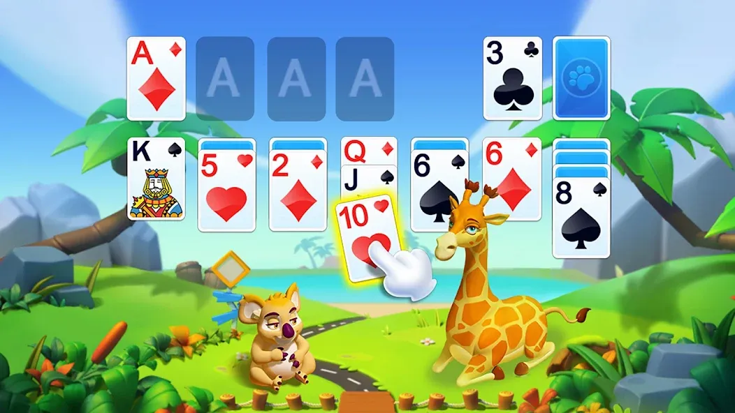 Скачать Solitaire - Wild Park [MOD: безлимитные подсказки и джокеры] на телефон — скриншот 2