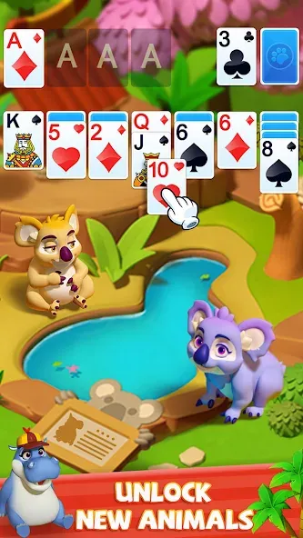 Скачать Solitaire - Wild Park [MOD: безлимитные подсказки и джокеры] на телефон — скриншот 5