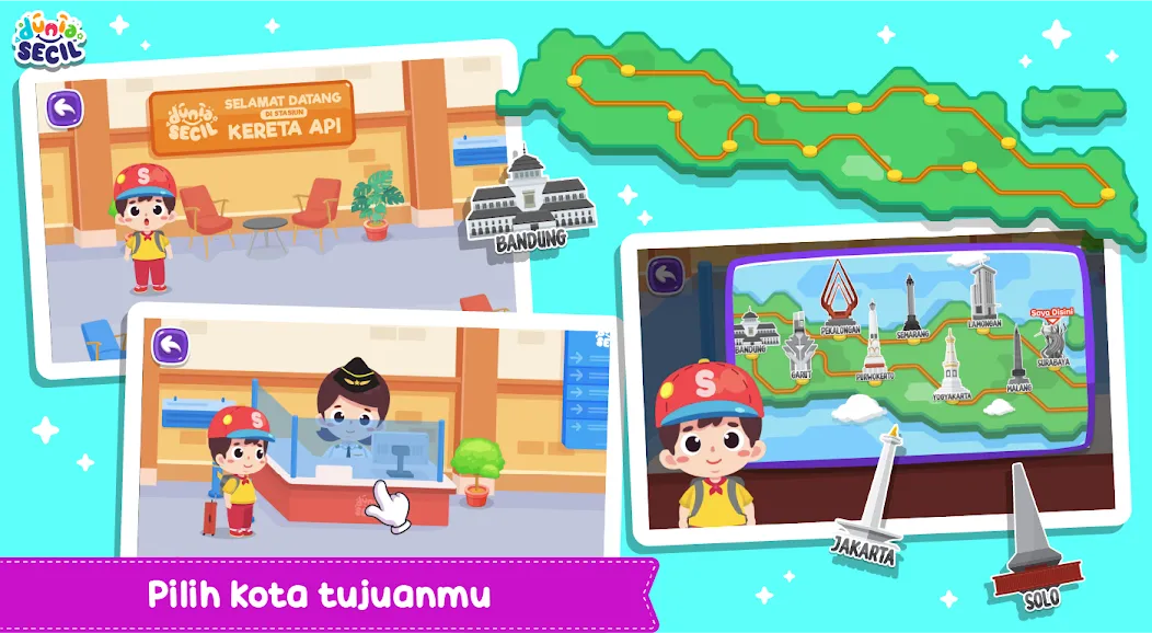 Kereta Api Dunia Secil [MOD: безлимитные деньги и все поезда] (Бесплатно / APK) — скриншот 1