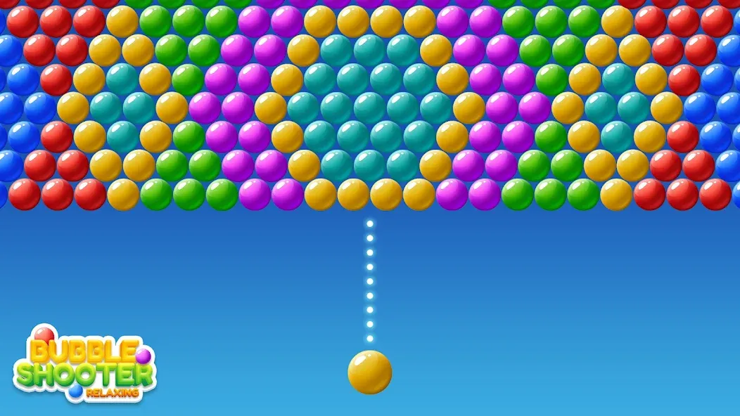 Взломанная Bubble Shooter Relaxing [MOD: без рекламы и бесконечные жизни] на Андроид — скриншот 4