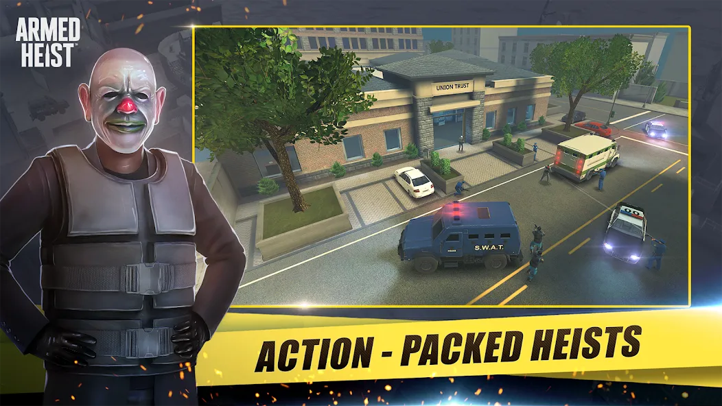 Armed Heist: Shooting gun game [MOD: безлимитные деньги и оружие] последняя версия — скриншот 1