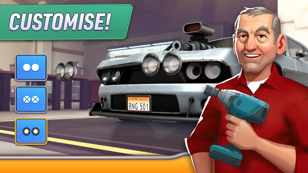 Chrome Valley Customs [MOD: безлимитные деньги и всё открыто] последняя версия — скриншот 4